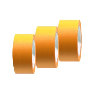 3 Stück Premium Goldband Abklebeband Malerband 50mm x 50m